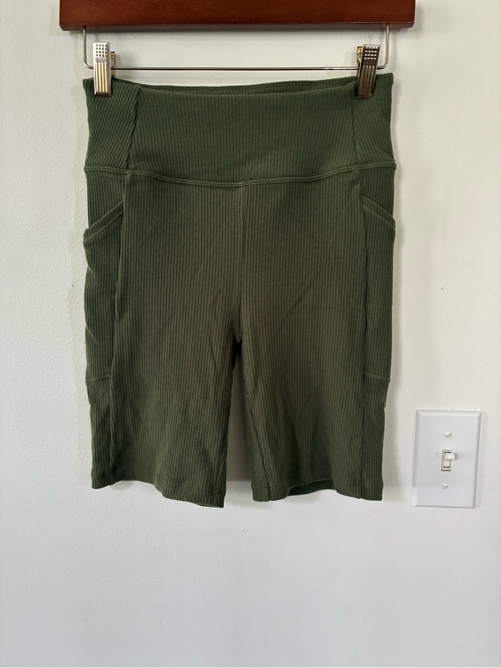 WoolX Miley Ribbed Merino Wool Biker Shorts